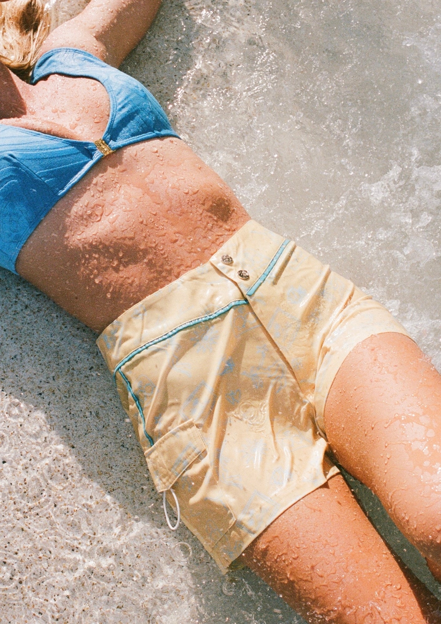 Snap Front Boardshorts - Butter Signature Print