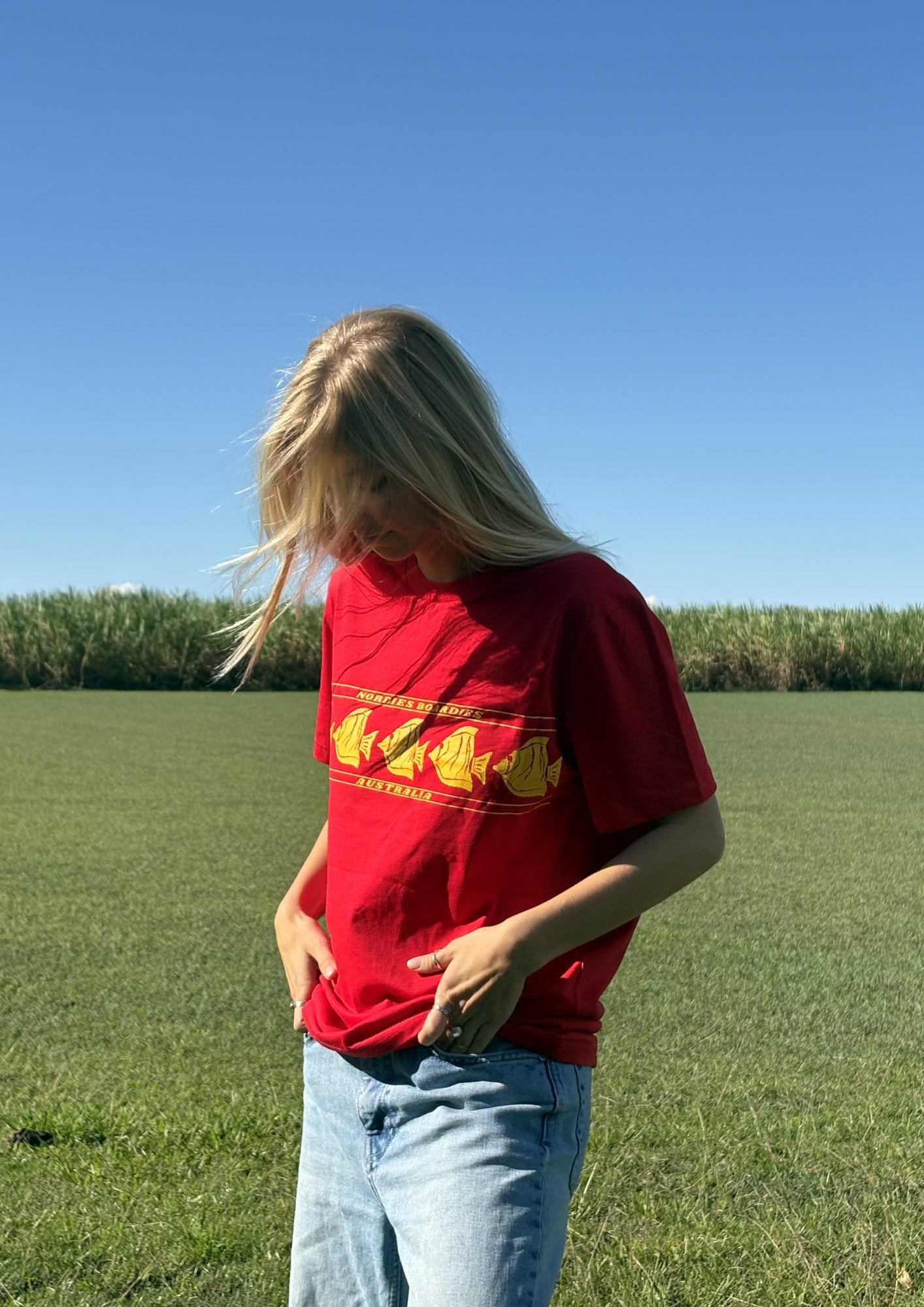 Fish Tee - Cherry
