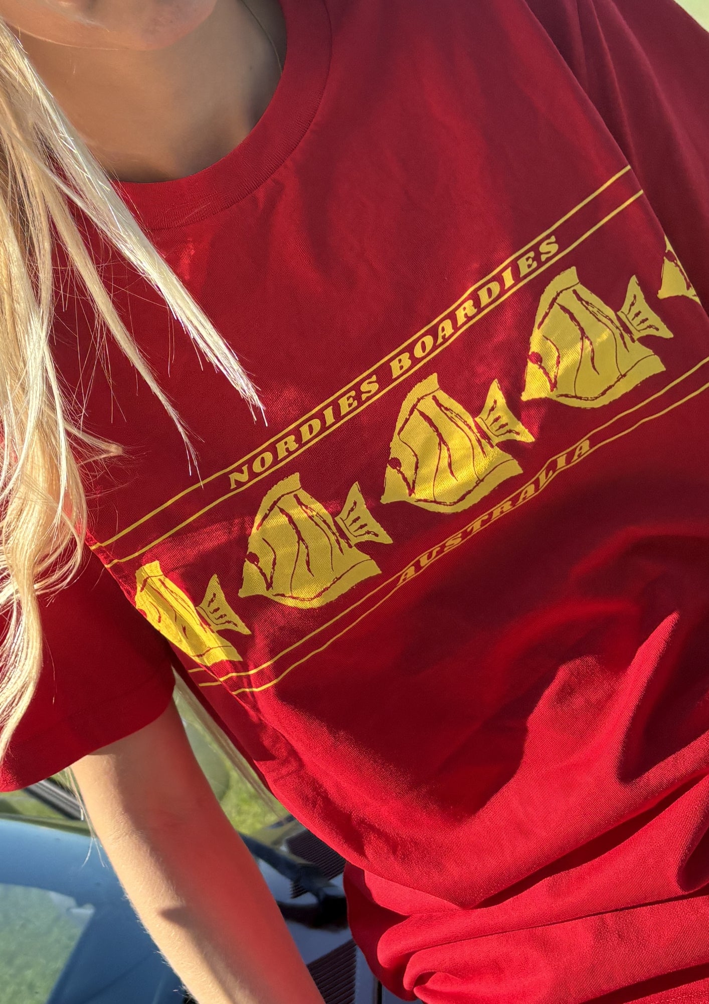 Fish Tee - Cherry