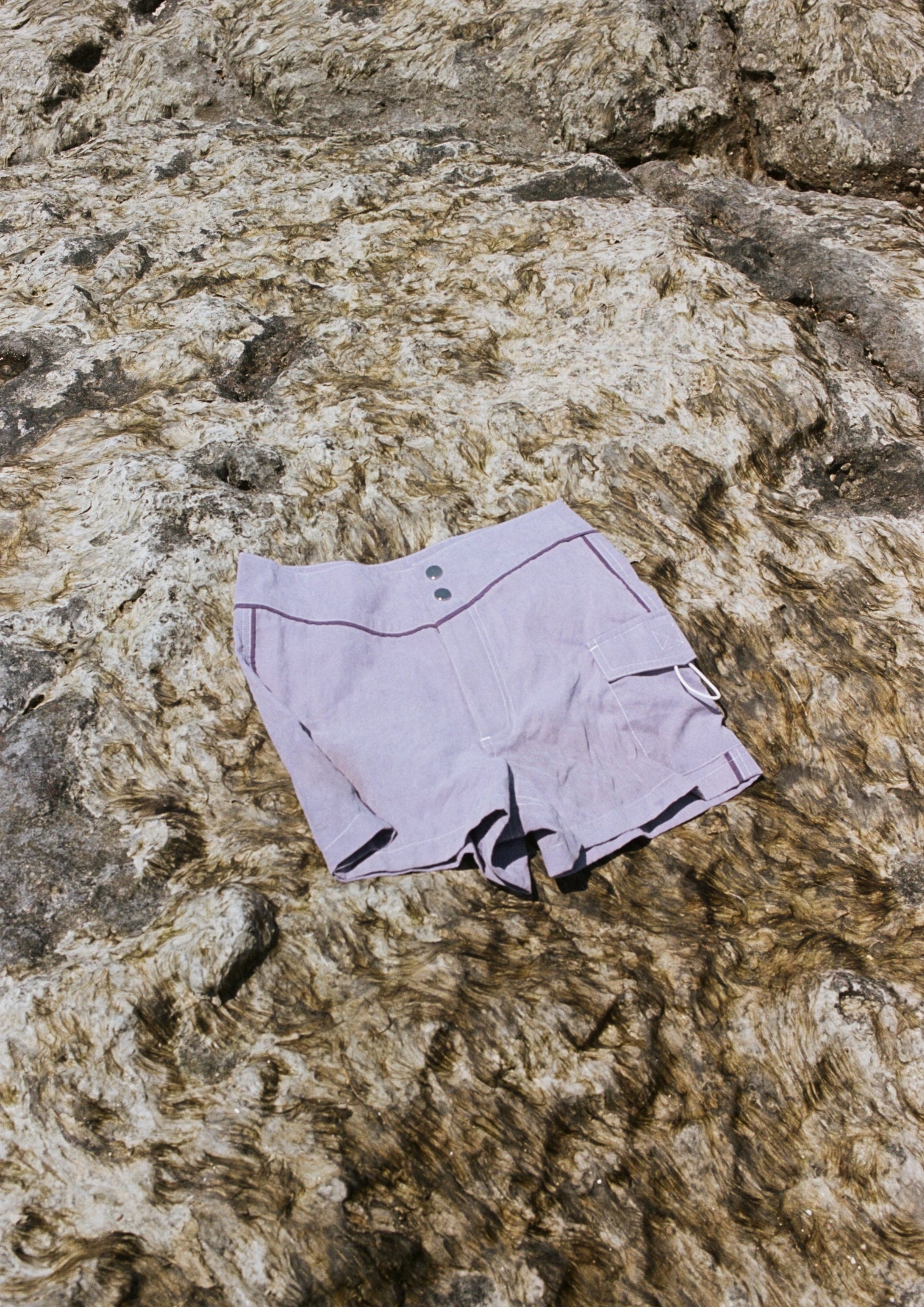 Snap Front Boardshorts - Lavender
