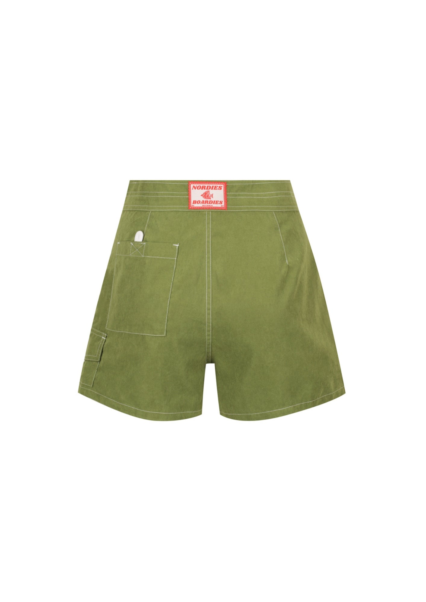 Tie Front Boardshorts - Lime