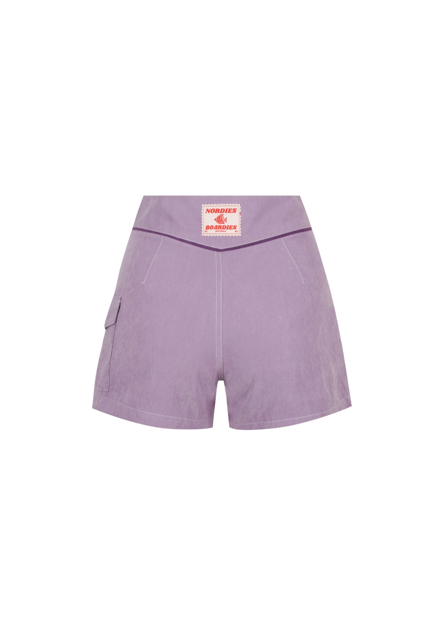 Snap Front Boardshorts - Lavender