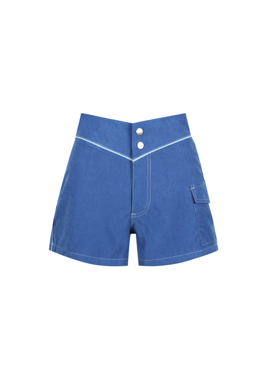 Snap Front Boardshorts - Electric